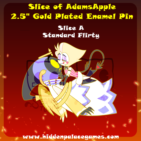 2.5" Slice of AdamsApple Adam Lucifer Morningstar Fallen Angel Demon Hazbin Hotel [Enamel Pin] ~Pre-Order~