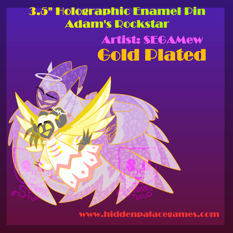 3.5" Adam Abel Rockstar Pin Hazbin Hotel [Enamel Pin] ~PreOrder~