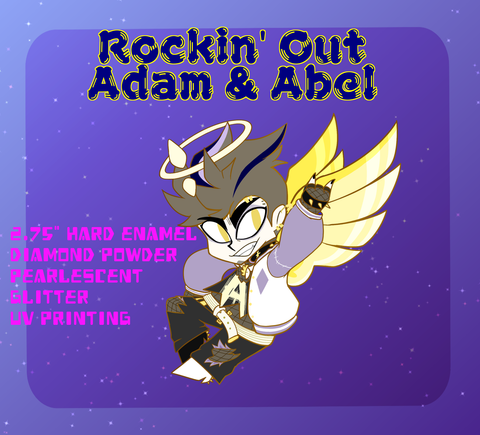 2.75" Adam Abel Rockin' Out Hazbin Hotel [Enamel Pin] ~PreOrder~