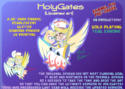 2.25" Abel St Peter HolyGates Hazbin Hotel [Enamel Pin, Acrylic Charm]
