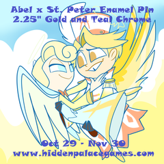 2.25" Abel St Peter HolyGates Hazbin Hotel [Enamel Pin, Acrylic Charm]