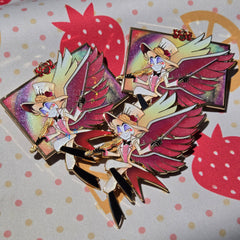 4" Golden Violinist Lucifer Hazbin Hotel [Enamel Pin]
