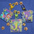 2" Classic Chaotix Vector Espio Charmy Holographic Acrylic Charm Keychain