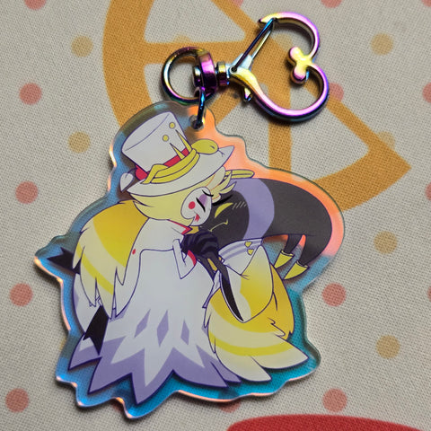 2.25" Clasped Hands AdamsApple Adam Lucifer Hazbin Hotel [Acrylic Char