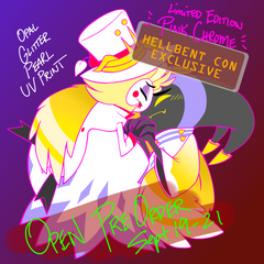 2.5" Clasped Hands AdamsApple Adam Lucifer Morningstar Fallen Angel Demon Hazbin Hotel [Enamel Pin] ~Pre-Order~