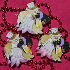 2.5" Clasped Hands AdamsApple Adam Lucifer Morningstar Hazbin Hotel [Enamel Pin]