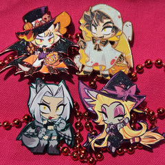 2.25" Adam Lucifer Lilith Lute Hellish Halloween Hazbin Hotel [Enamel Pin]