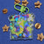 2" Classic Chaotix Vector Espio Charmy Holographic Acrylic Charm Keychain