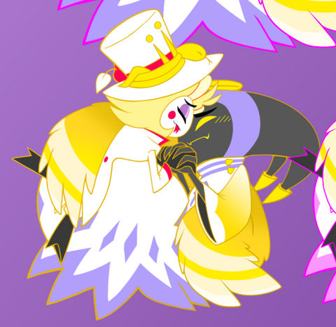 2.5" Clasped Hands AdamsApple Adam Lucifer Morningstar Fallen Angel Demon Hazbin Hotel [Enamel Pin] ~Pre-Order~