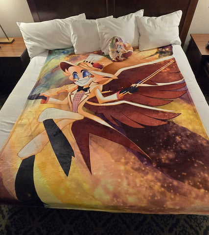 60 x 80"Lucifer Hazbin Hotel [Blanket] Preorder