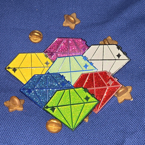 1.25" Chaos Emerald Gems [Enamel Pin]
