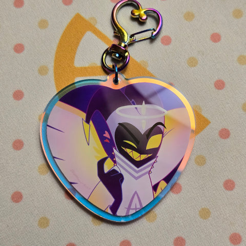 L2.25" Heart Protection Adam Hazbin Hotel [Acrylic Charm]