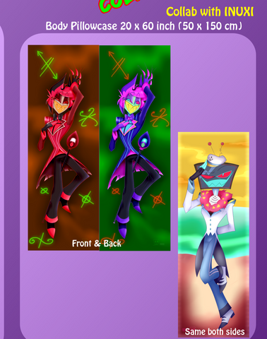 Alastor Vox Hazbin Hotel [Dakimakura]