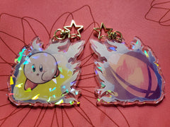 3" Kirby Holographic Acrylic Keychain