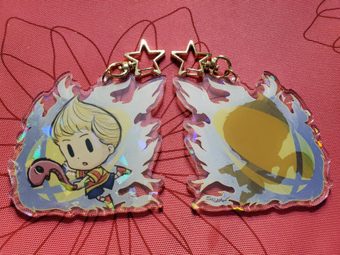 3" Lucas Holographic Acrylic Keychain