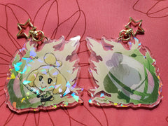 3" Isabelle Holographic Acrylic Keychain