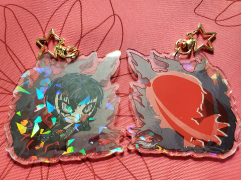 3" Joker Holographic Acrylic Keychain