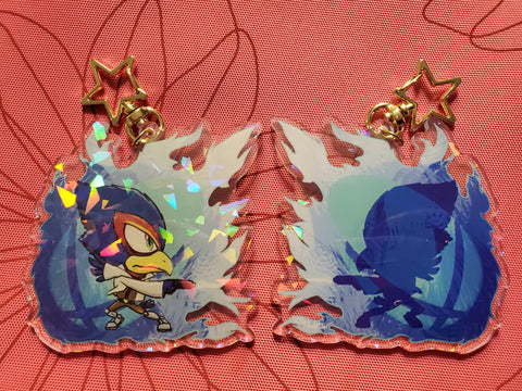 3" Falco Lombardi Holographic Acrylic Keychain