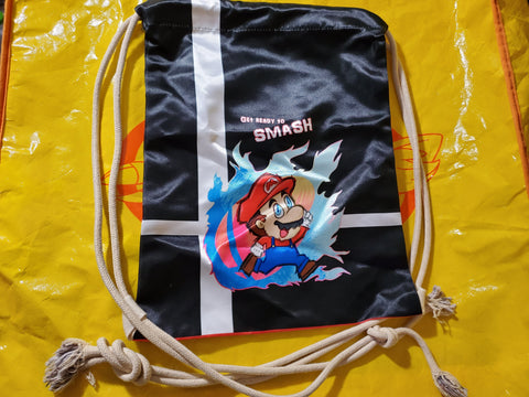17" Mario Drawstring Bag