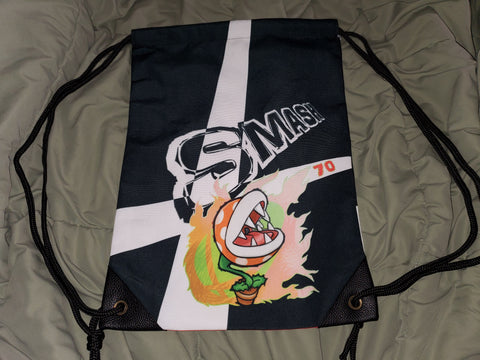 17" Piranha Plant Drawstring Bag