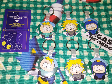South Park Craig's Gang Normal and Sparkle Keychains